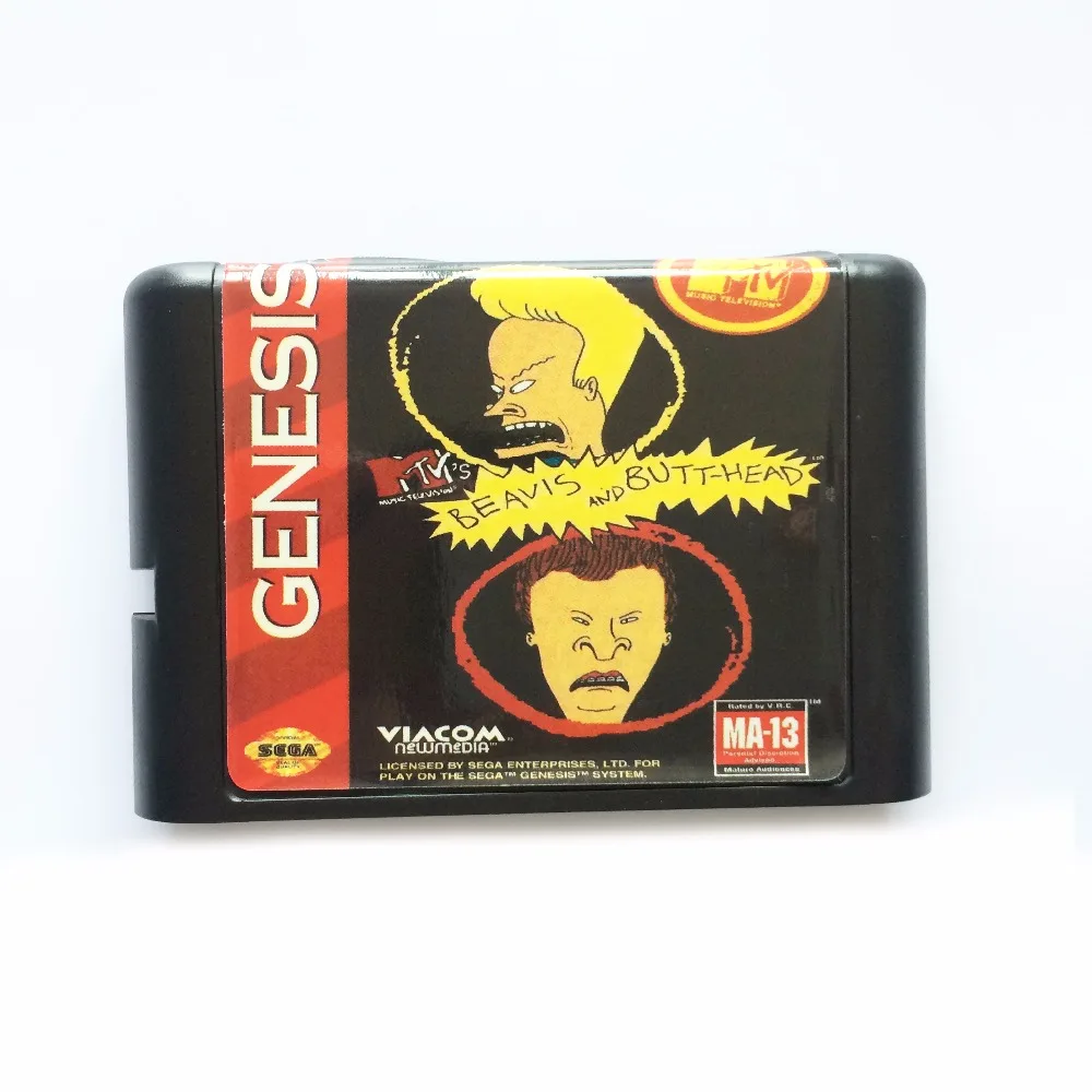 

Beavis and Butt-head 16 bit MD Game Card For Sega Mega Drive For SEGA Genesis