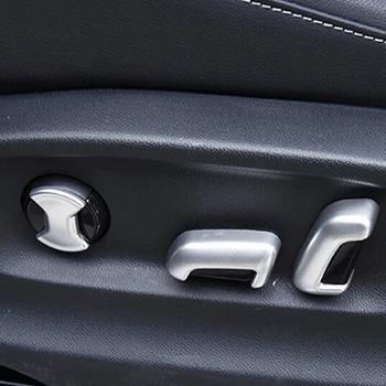 

For Touran L 2016 2017 2018 ABS Matte body detector seat adjustment knob button switch cover trim Car styling Accessories 6pcs