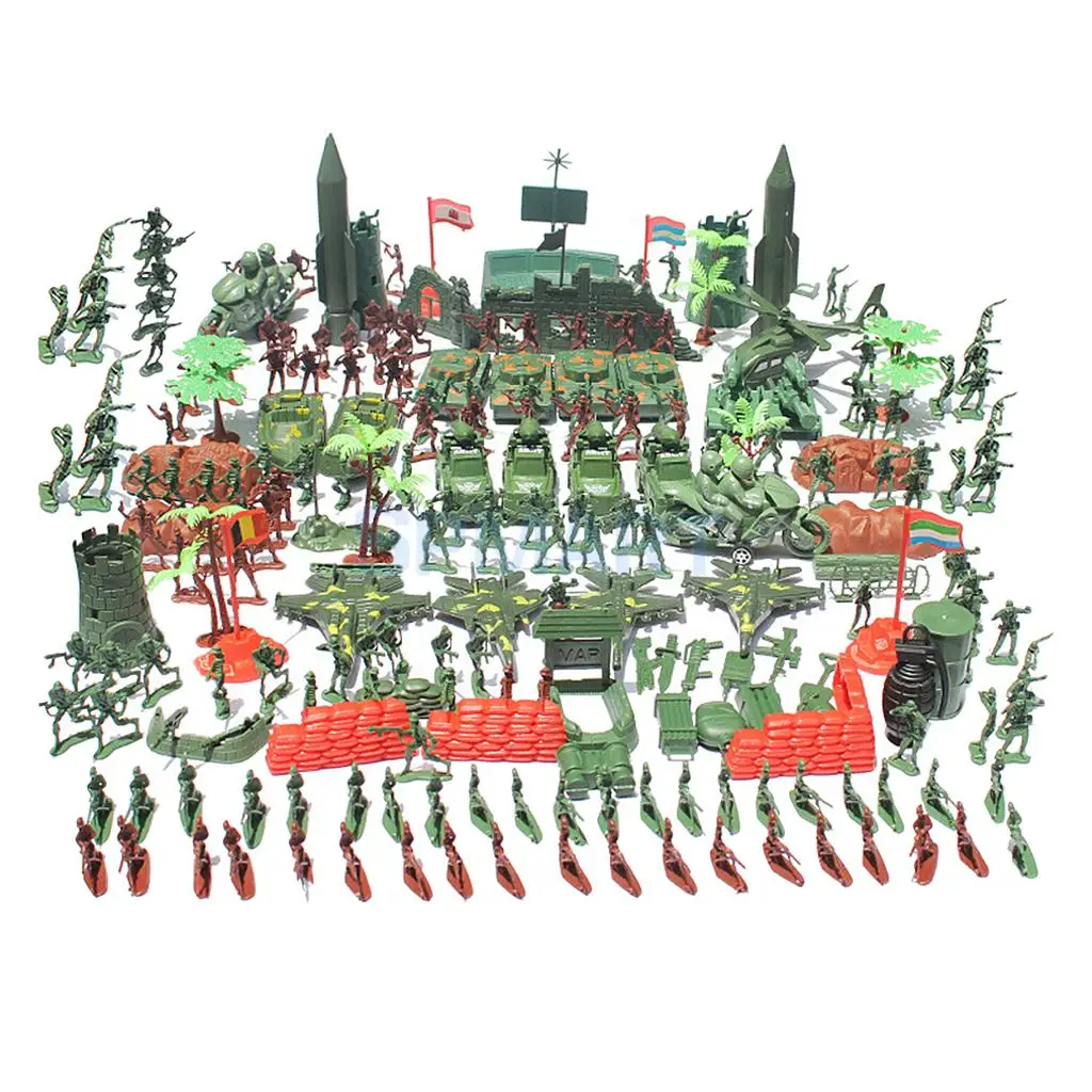 519pcs пластиковый военный набор 4 см солдат фигурки с ассорти армии аксессуаров