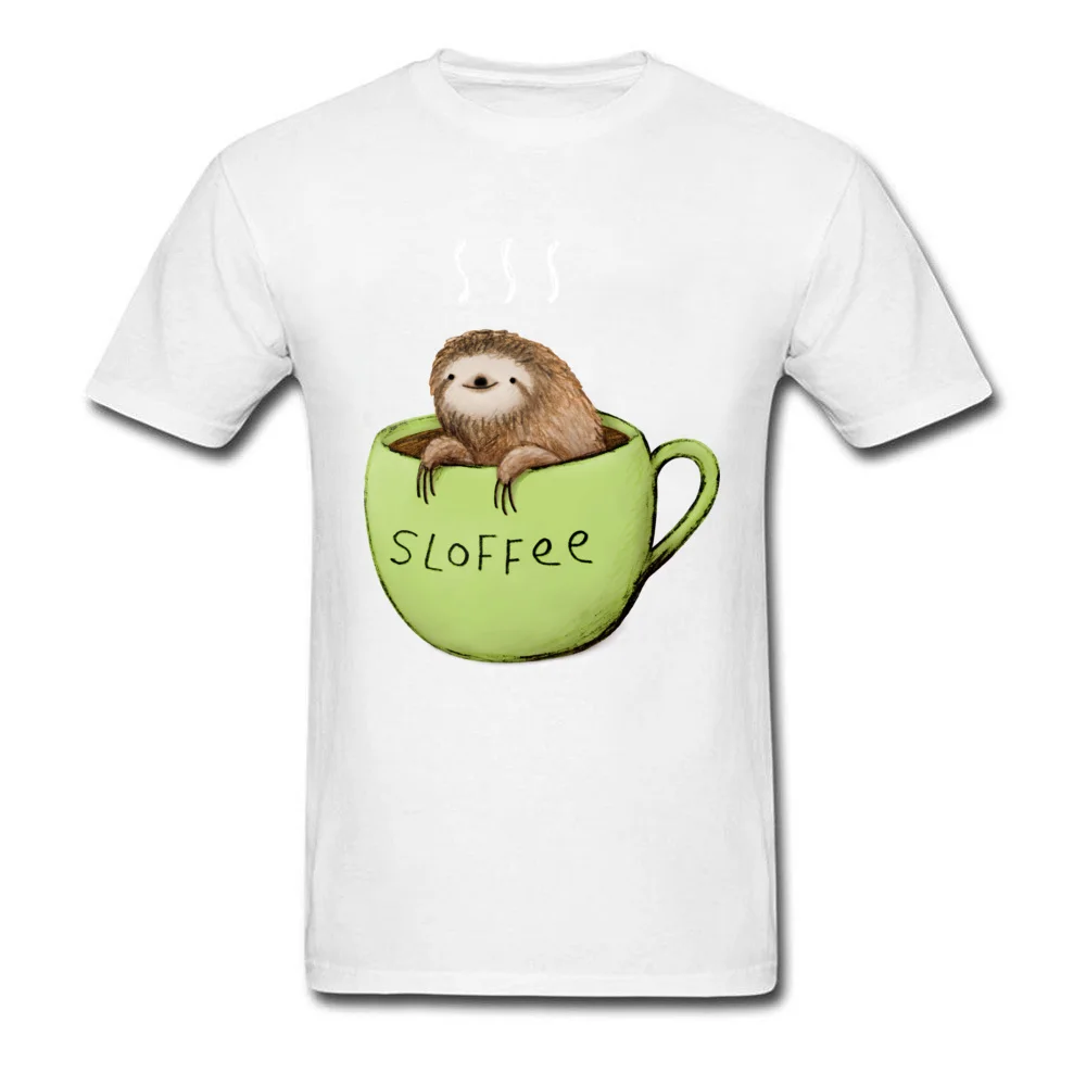 Sloffee Prevailing Short Sleeve Unique Top T-shirts Pure Cotton Round Neck Men's Tees 3D Printed Tops T Shirt Labor Day Sloffee white