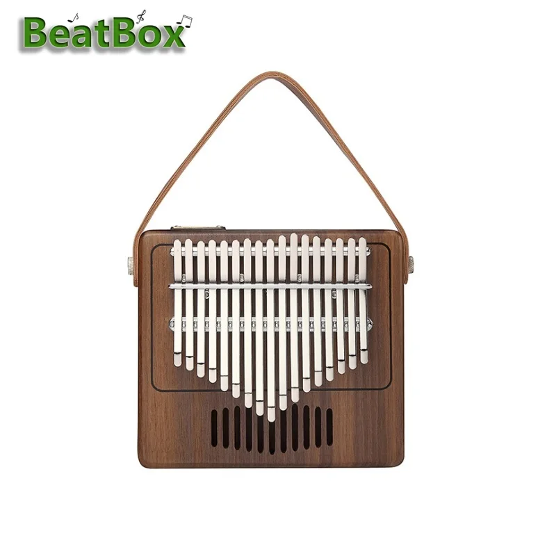 

BeatBox 17-Key Kalimba Thumb Piano Design Walnut Wood Musical Keyboard Instrument With Bag