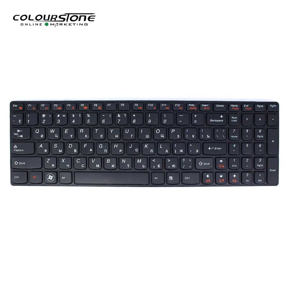  B570 RUSSIAN Laptop keyboards for LENOVO Z570 B590 V570 Z575 with black frame keyboard V117020FS1-R