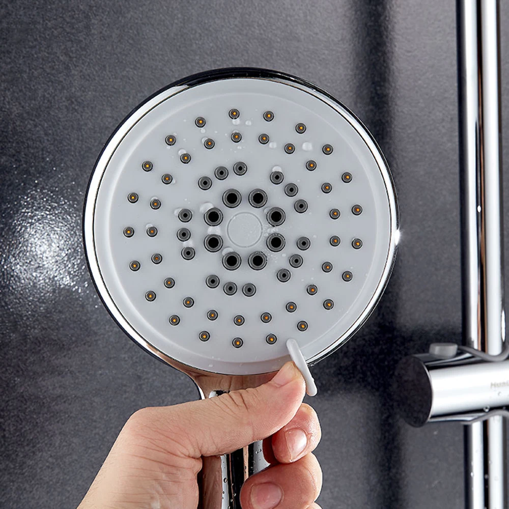 5 режимов ABS Пластиковая Душевая насадка для ванной комнаты большая панель круглая хромированная дождевая Насадка для воды классический дизайн G1/2 дождевая насадка