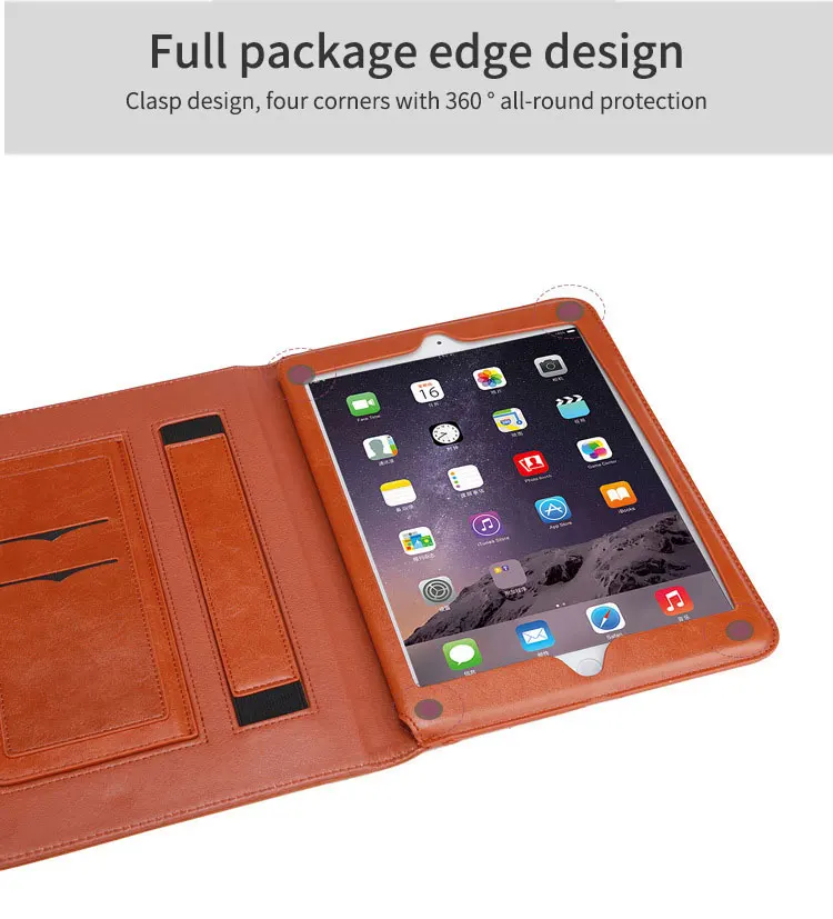 Роскошный чехол из искусственной кожи чехол для iPad 2/3/4 Ретро Портфели с автоматическим включением и отключением экрана внутренней стороны ремень Стенд откидная крышка для iPad Mini 1 2, 3, 4