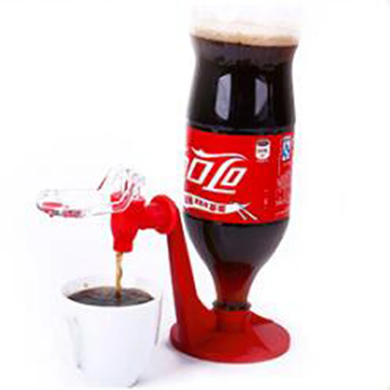 Water Bottle Pump Dispenser Saver Soda Coke Bottle Upside Down Drinking