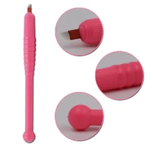 12 P стерилизованное одноразовое ручка для микроблейдинга для ручного татуажа бровей макияжная ручка с микролезвием искр для продажи 10 штук