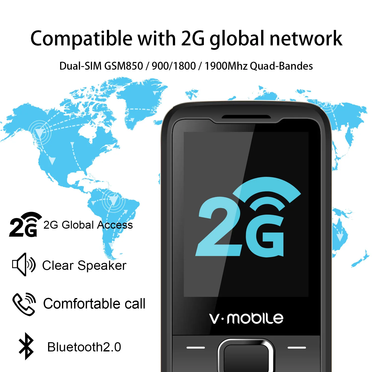 2G GSM 2 4 &quotDual Sim MP3/MP4 плеер видео GPRS Bluetooth 1200 mAh Клавиатура Кнопка открыл мобильный