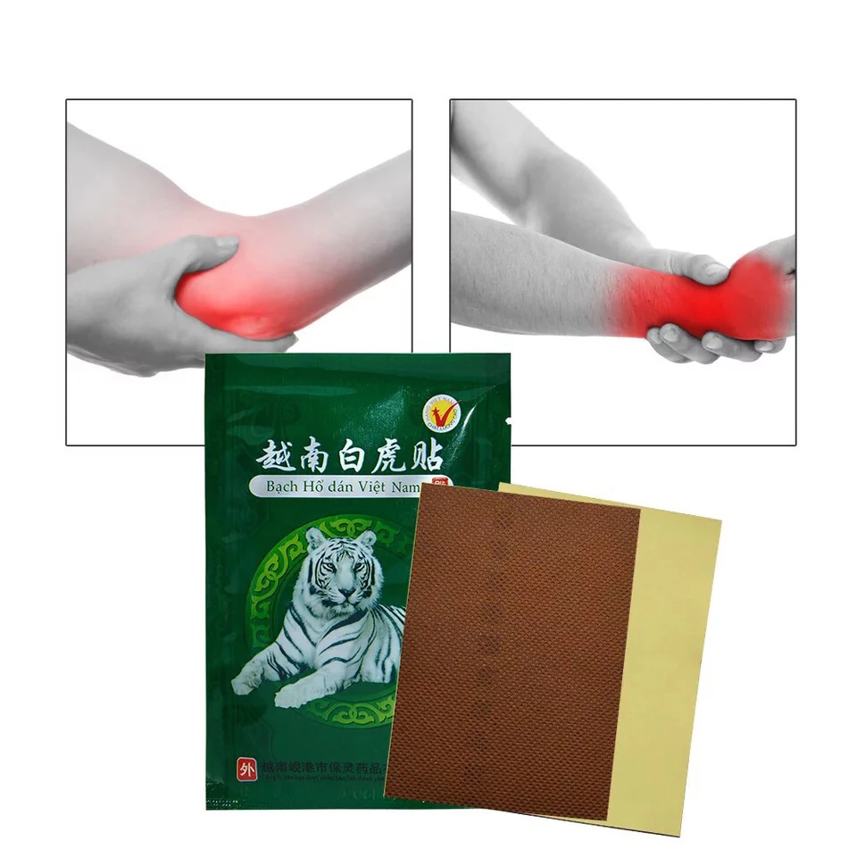 

80pcs / lot White Tiger Balm Pain Relief Patch Muscle Neck, Shoulder,Waist,Joint Pain Body Massage Medical Treatment Plaster