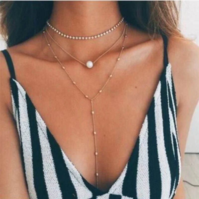 

Hot Fashion Gold Color Multilayer Coin Tassels Lariat Bar Necklaces Beads Choker Feather Pendants Necklaces For Women Bijoux F3