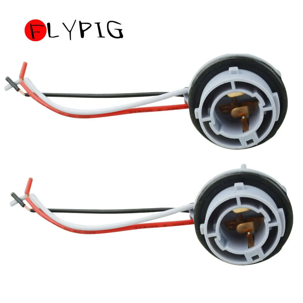 

2X 1157 2057 2357 Socket Adapter Harness Wiring For Turn Signal Light Bulb D5