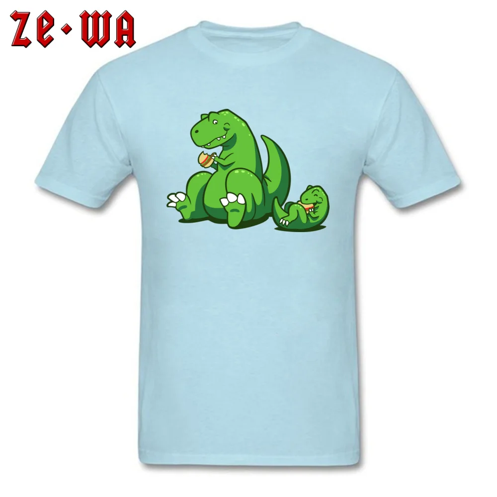 Men Top T-shirts Dino Burgers Casual Tees 100% Cotton O Neck Short Sleeve Geek T Shirt Summer Top Quality Dino Burgers light
