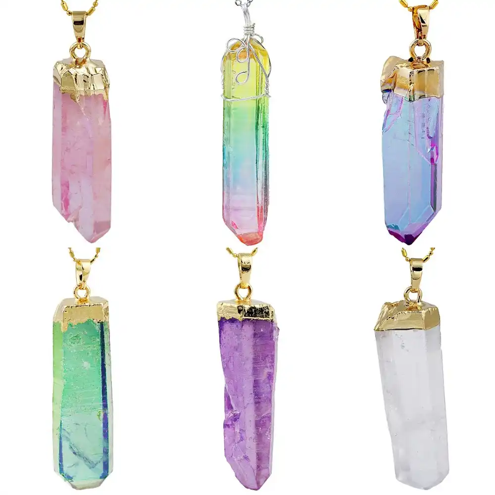 Sunyik ナチュラルチタン天使オーラ水晶ポイント 不規則なペンダントフィットネックレス 送料チェーン Crystal Point Angel Auraaura Quartz Aliexpress Sunyik ナチュラルチタン天使オーラ水晶ポイント 不規則なペンダントフィットネックレス 送料チェーン Crystal Point Angel Auraaura Quartz Aliexpress