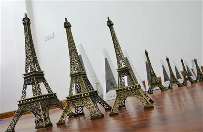 ブロンズの金属製の置物,8/10/13/15/18/25cm,パリのエッフェル塔,工芸