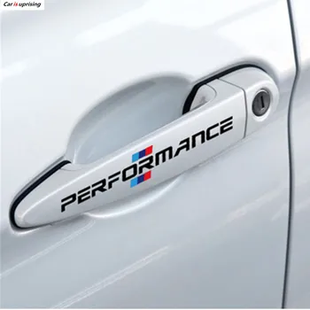 

10set LOT 2017 Car Styling Car Door Handle Car Stickers Performance Decoration For bmw f30 f34 f10 e46 e39 e60 e90 e70 e71 x5 x6