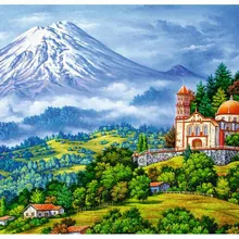 Зеленые деревья и зеленый лук DIY живопись по номерам 24 цвета пигментная кисть ручная роспись креативная цифровая картина маслом