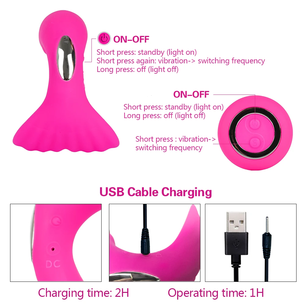 Wireless Vibrator Adult Toys For Women USB Rechargeable Dildo G Spot U Clitoris Stimulator Double Vibrators Sex Toy For Woman (3)