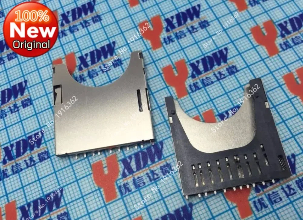 

freeshipping 10pcs/lot SD combo self playing deck SD card slot MMC card pop-up PUSH 11P leg