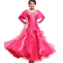 New 3 Color Ballroom Dance Skirts Newest Design Woman Modern Waltz Tango /standard Competition Costume