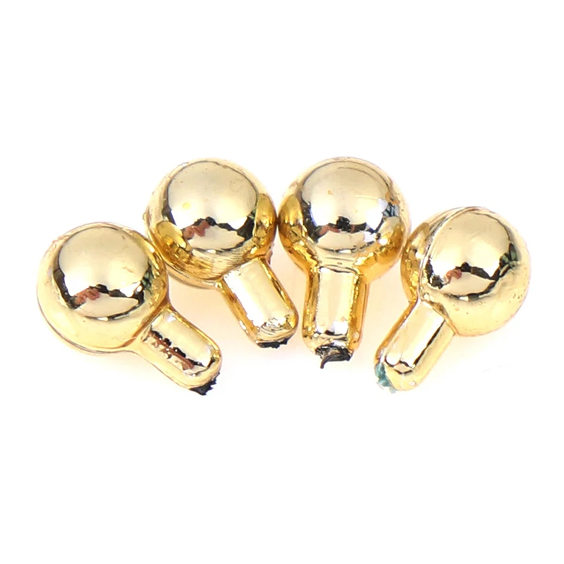 

4 PCS/lot Mini miniature Door Knobs Fittings Door Handles 1/12 Scale Dollhouse Miniature Doll House Accessories