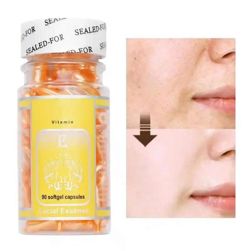 90pcs Vitamin E Capsules Serum Spot Acne Removing Whitening Cream VE Freckle Capsule AliExpress
