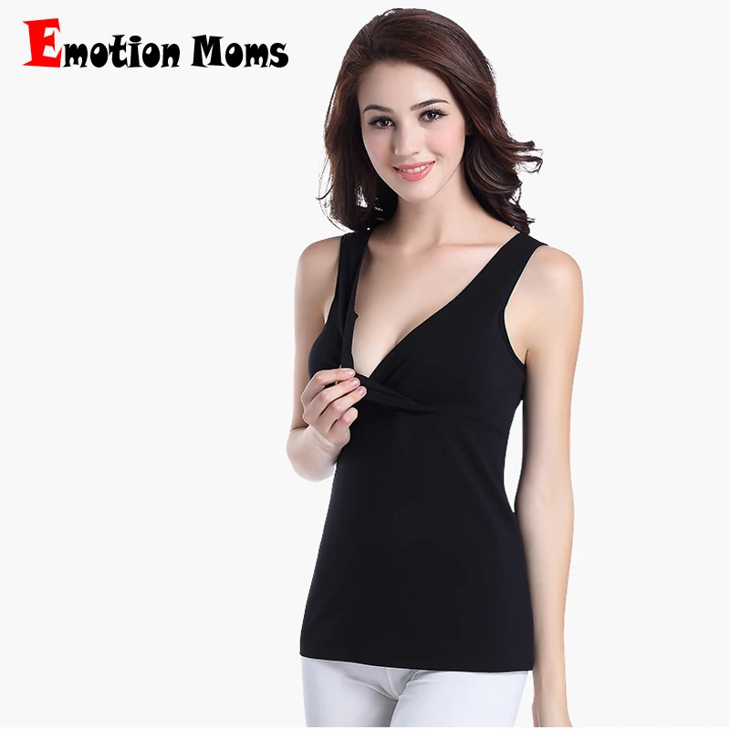 Emotion Moms летние топы для кормящих мам хлопковый жилет для кормления грудью одежда для беременных женщин для грудного вскармливания футболки