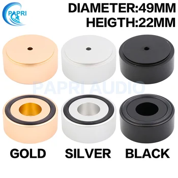 

PAPRI Speaker Spikes 49*22MM Aluminum Alloy Anodized Sand Blasting DIY Feet Pad Audio HIFI CD Player Turntable Feet Pad 1PCS