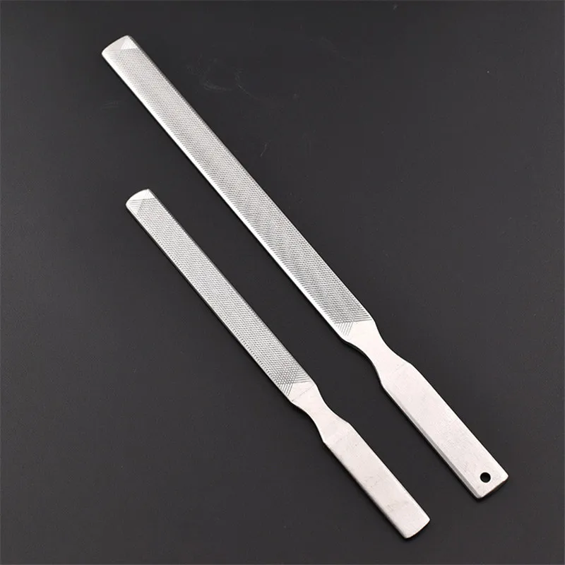 

4 Sides Stainless Steel Nail File Buffer Polishing Grinding Pedicure Manicure Nail Art Tool 18CM