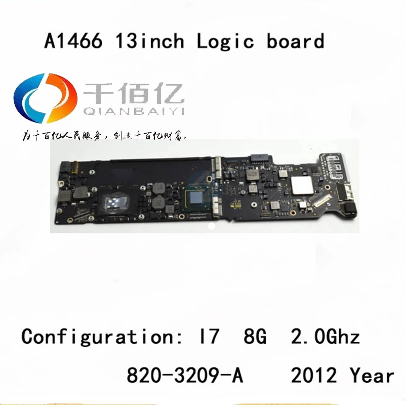 Used with 100% working Logic board for Macbook Air A1466 mother 13'' I7 8G 2.2Ghz 2012 year 820-3209-A | Компьютеры и офис