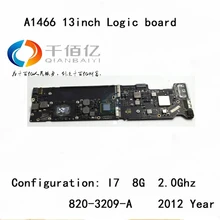 Used with 100% working Logic board for Macbook Air A1466 mother board 13” I7 8G 2.2Ghz 2012 year 820-3209-A