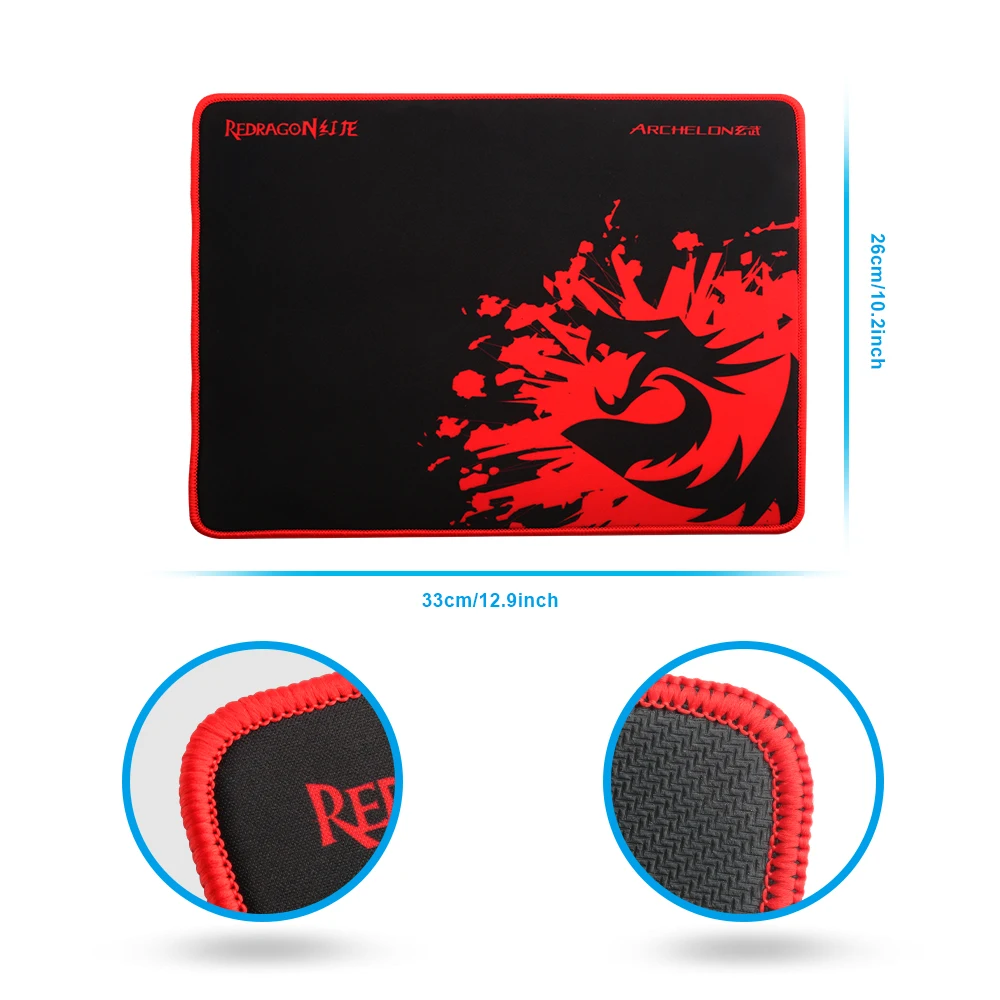 Redragon S101-BA-1 USB Gaming RGB Keyboard mouse pad earphone combos 104 key 3200 DPI 5 buttons Mic