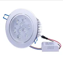 Супер яркий 3 Вт 5 Вт 7 Вт 9 Вт 12 Вт 15 Вт светодиодный потолочный светильник без затемнения светодиодный светильник Встраиваемый светодиодный точечный светильник AC85-265V