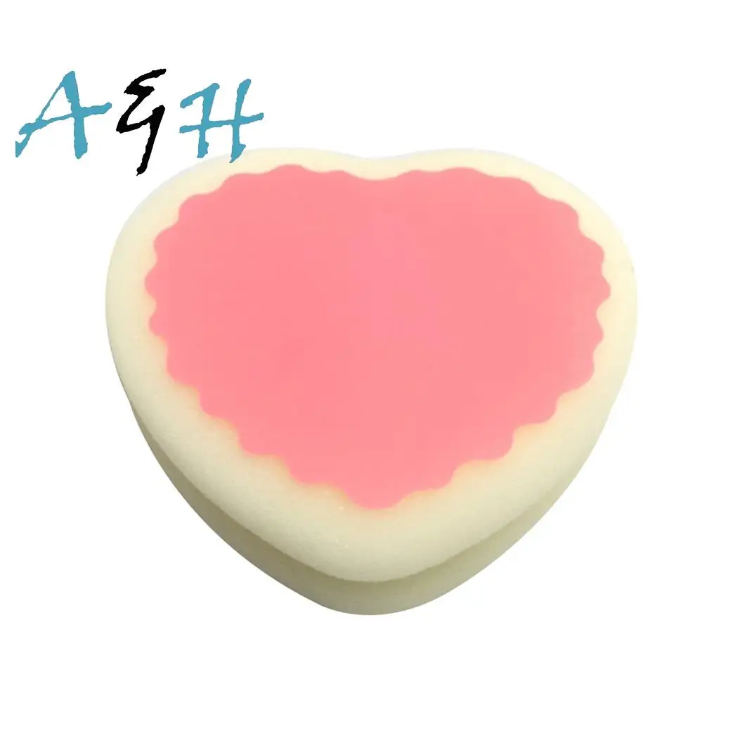 

New Painless Hair Removal Sponge Reusable Washable Round Heart Water Drop Shape Epilate Brush for Body Hair on All Skin Types