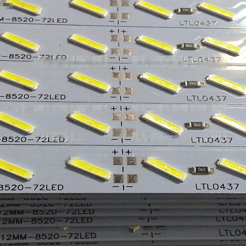 

LED 8520 rigid Strip 100cm 72leds 12V Lumen 38-44 lm led strip bar free ship 100M/PC SAMSUNG CHIPS