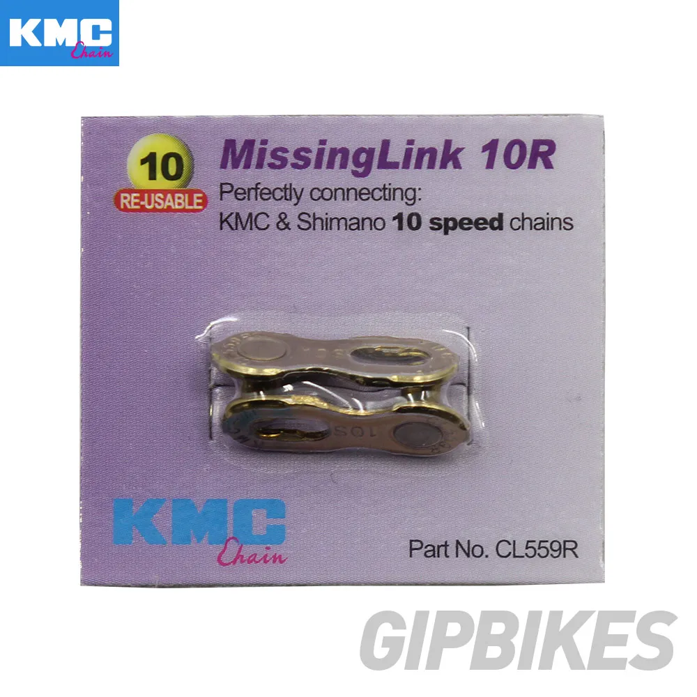 KMC дорога MTB звено велосипедной цепи отсутствует ссылка 6/7/8/9/10/11 скорость одна пара золото серебро для Shimano - Цвет: 10 speed Gold