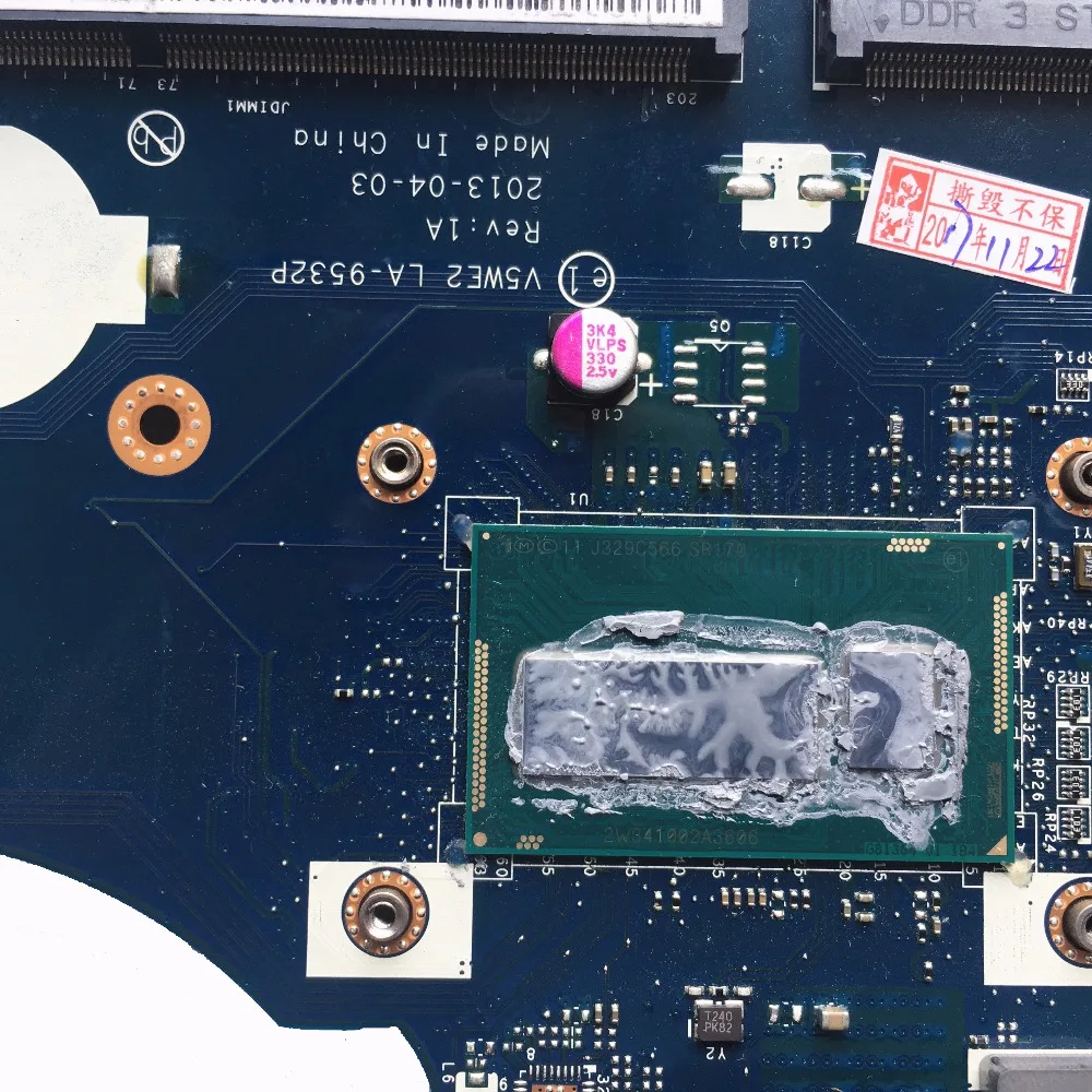 Reboto для ACER E1-572 E1-572G Материнская плата ноутбука NBMFM11007 V5WE2 LA-9532P с SR170 i5-4200u NB. MFM11.007 мб тестирование