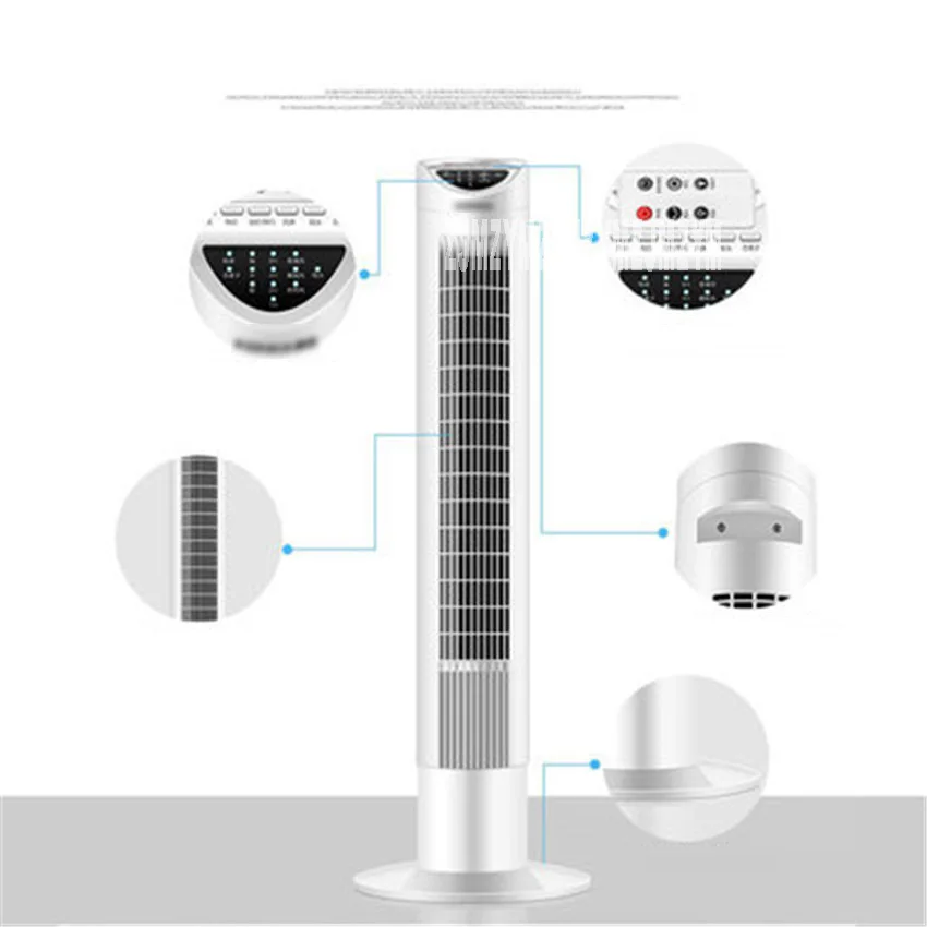 KF-TAS1601T 220 В/55 Вт Домашний Настольный напольный вентилятор бесшумный безвентиляторный синхронный вентилятор с дистанционным управлением вертикальный башенный вентилятор 3 файла скорости