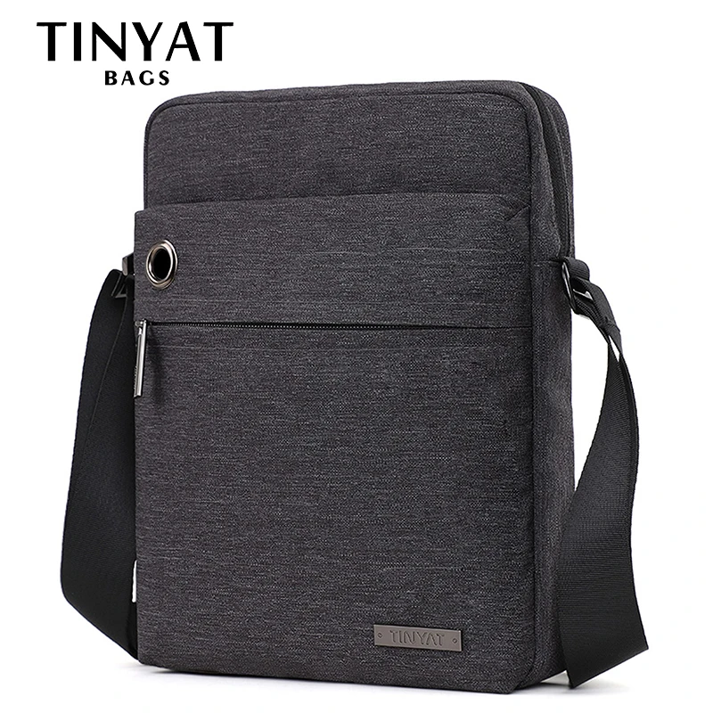 TINYAT تصميم عارضة الرجل حقيبة يد العلامة التجارية الكتف crossbody حقيبة للآي باد للماء السفر حقيبة ساعي جديد حقيبة كتف T550