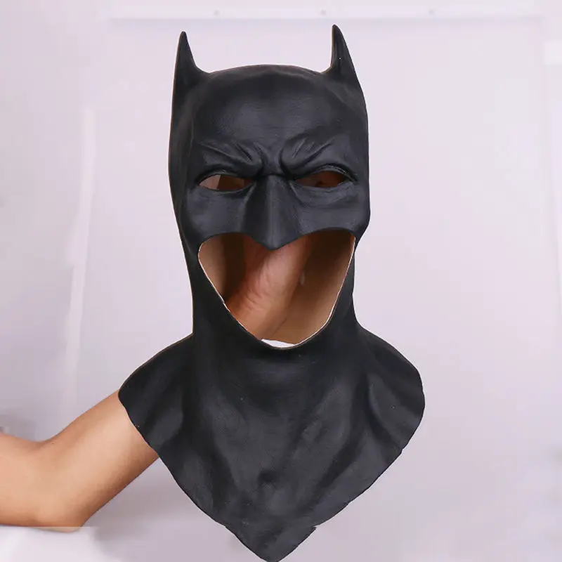 Новинка, Супергерой, Бэтмен, Уэйн, косплей, черный латексный шлем, маски для глаз, Хэллоуин, капюшон, карнавальный костюм, реквизит для взрослых