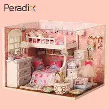 Деревянный дом ручной сборки зданий Подарочная игрушка для детей интеллектуальное развитие