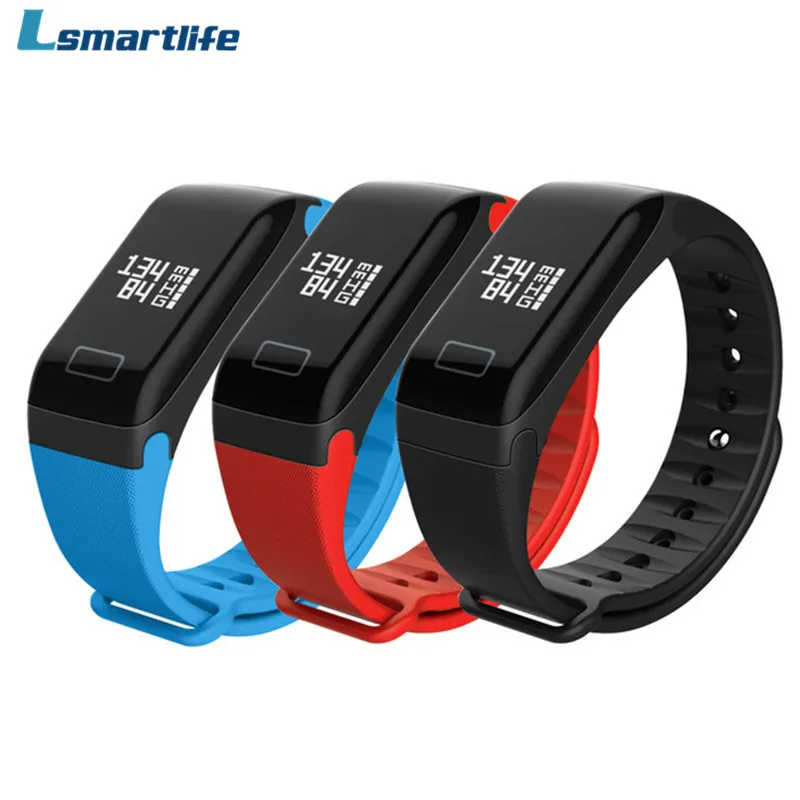 Lsmartlife Smart Band F1 WP103 крови Давление часы Смарт часы монитор сердечного ритма SmartBand Фитнес для IOS и Android