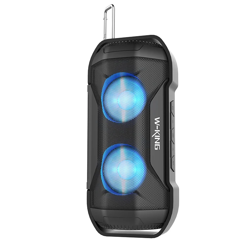 

2018 W-king New Arrival Outdoor Wateproof Bluetooth Wireless Bicycle Speaker S21 with LED Light for Mobile Phones