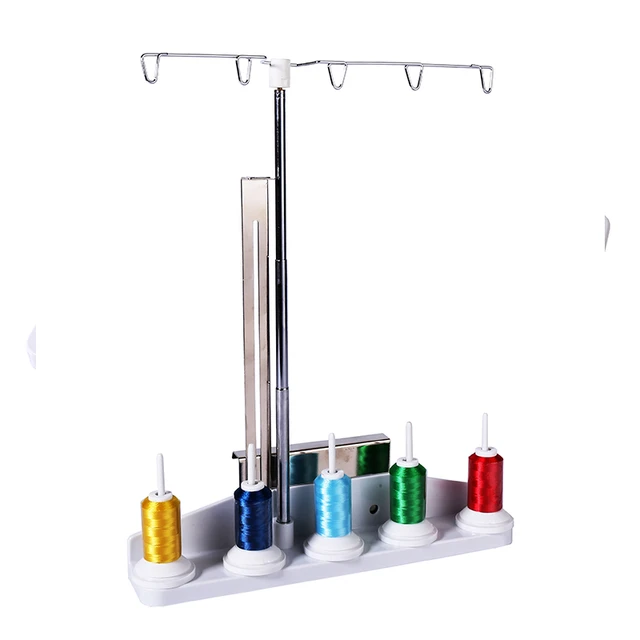 Thread Holder Stand Rack Adjustable Sewing Machine Thread Spool Holder  Stand Home Sewing Machine Spool Kit For Embroidery Serger - AliExpress