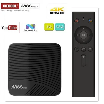 

MECOOL M8S PRO L Android 7.1 Amlogic S912 3GB DDR3 16/32GB 2.4G/5.8G WiFi BT Support FULL HD H.265 4K IPTV Set Top Smart TV Box
