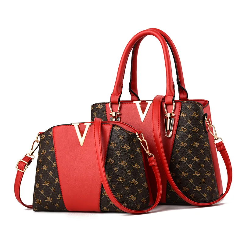 

Women Bags Set 2 Pcs Leather Handbag Women Tote Bag Ladies Shoulder Bag for Women 2018 Messenger Bag Sac a Main