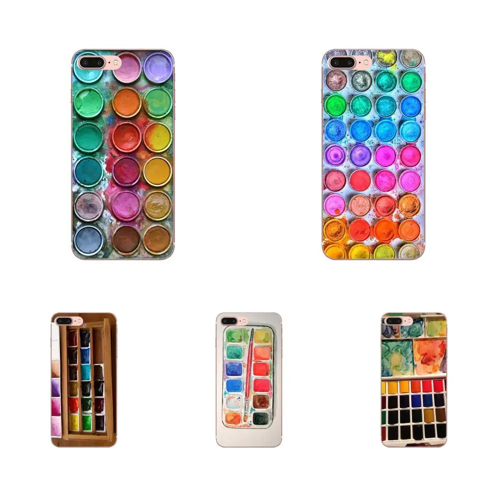 

Watercolor Paint Set Palette For Huawei Honor 4C 5A 5C 5X 6 6C 6A 6X 7 7X 8 9 V8 V10 Y3II Y5II Y6II G8 P7 Play Lite