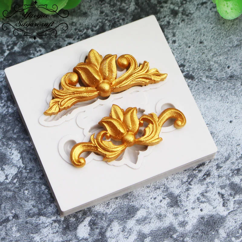 

Yueyue Sugarcraft Newest Corner Silicone mold fondant mold cake decorating tools chocolate gumpaste mold