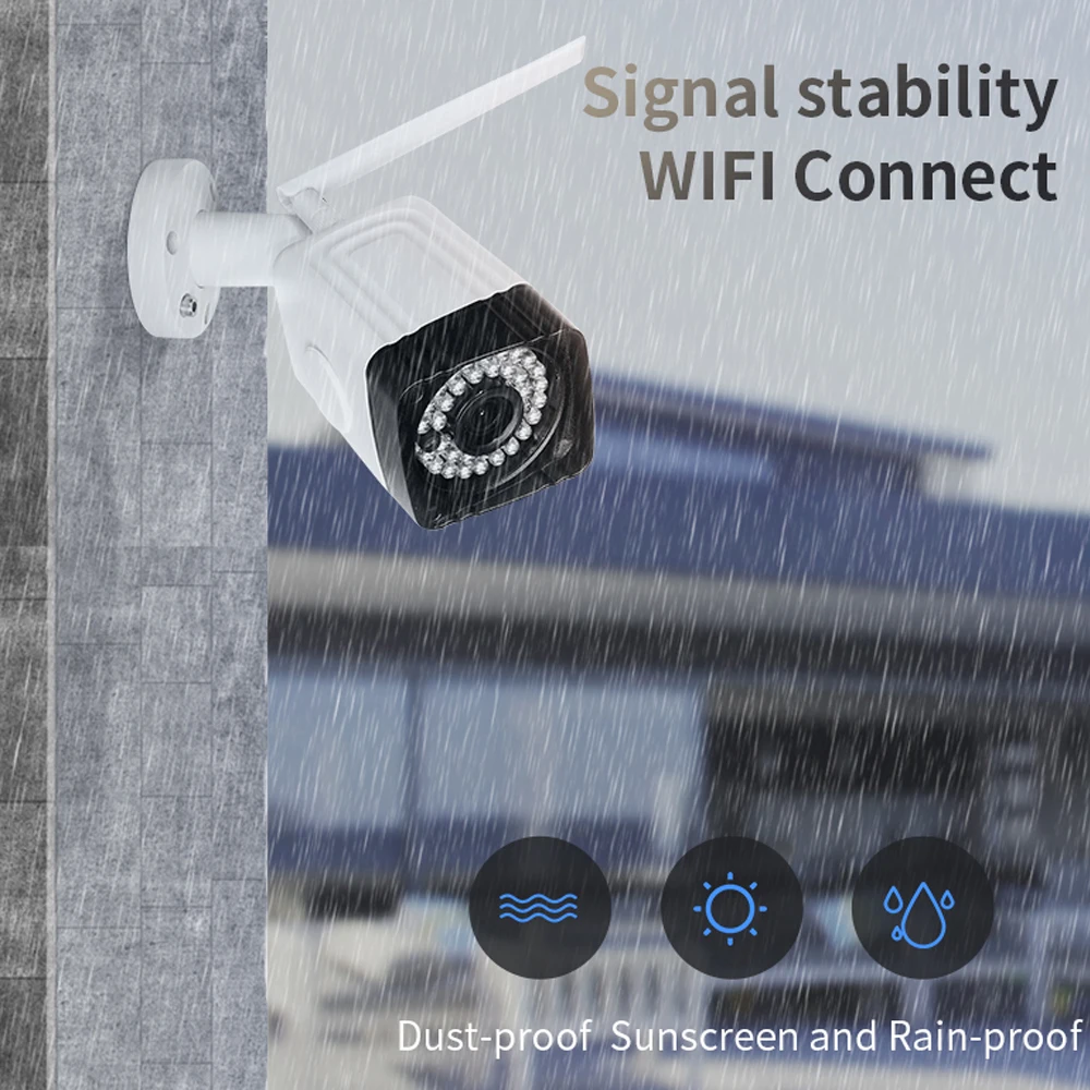 INQMEGA Cloud Водонепроницаемая ip камера WiFi 1080P 720P наблюдения на открытом воздухе