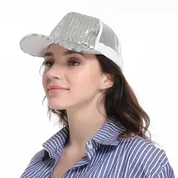 JAYCOSIN конский хвост бейсболки женские грязный булочка Snapback Лето 2019 г. на открытом воздухе повседневное блестящая сетка Бейсбол кепки s z0430