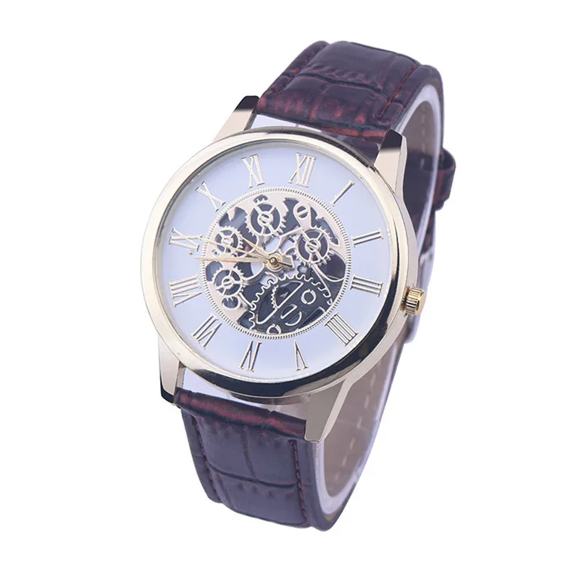 Relogio Femino Fabulous Luxury Rome Digital Leather Band Analog Dial font b Quartz b font Wrist