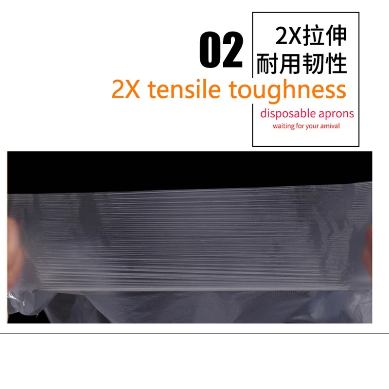 5/50/100PCS Thicken disposable apron adult plastic waterproof oil-proof clothes kitchen hairdresser woman barbecue Baking party